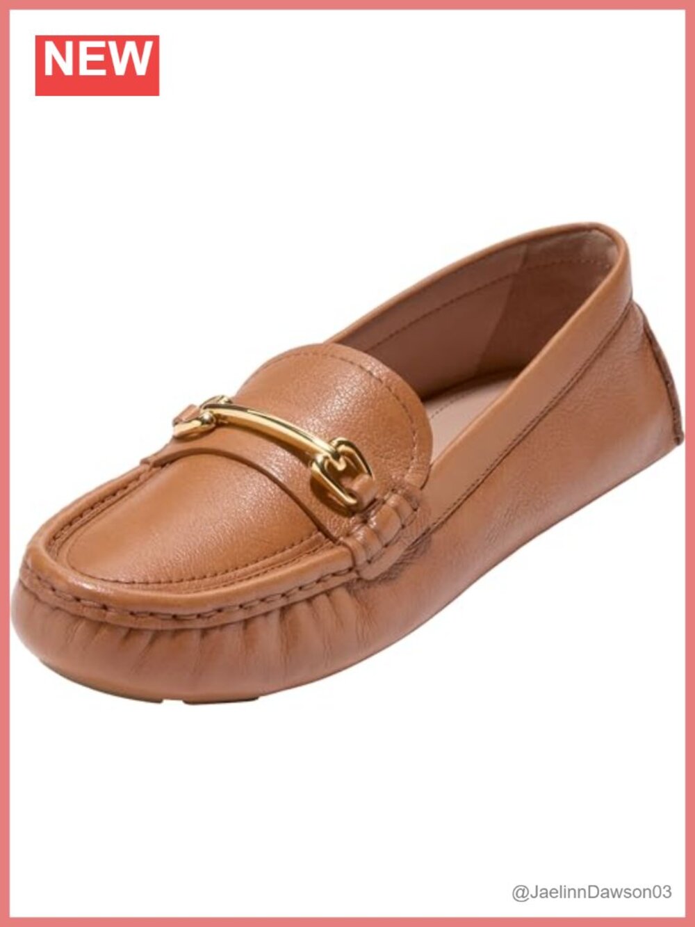 Leather Driving Loafers Moc Toe Slip On Cushioned Business Casual Shoes